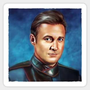 Babylon 5 Sheridan Blue Portrait Sticker